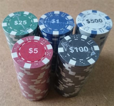 $10 Fichas De Poker De Distribuicao