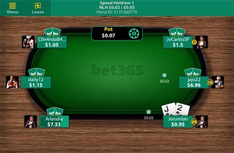 A Bet365 Android App De Poker
