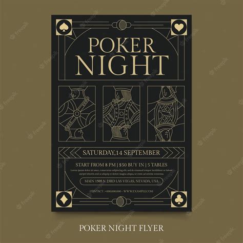 A Noite De Poker Cartaz Modelo