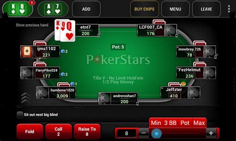 A Pokerstars Mobile Download Blackberry