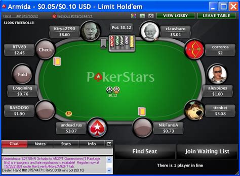 A Pokerstars Ue