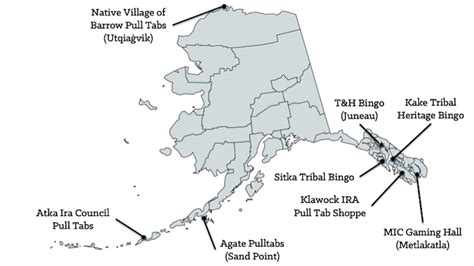 Alasca Casinos Mapa