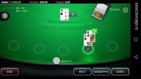 Allenamento Blackjack