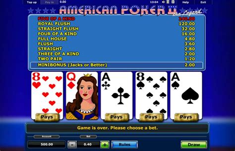 American Poker 2 Deluxe To Play Online