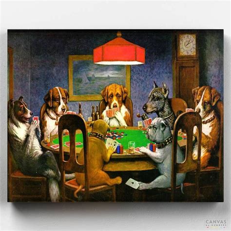 Autor De La Pintura Perros Jugando Al Poker