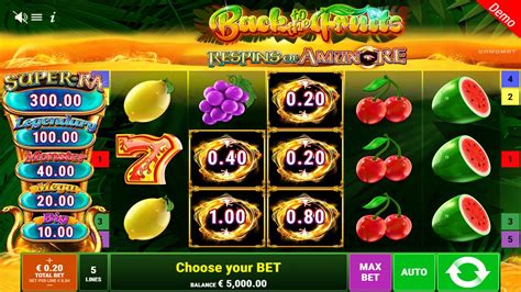 Back To The Fruits Respins Of Amun Re 888 Casino