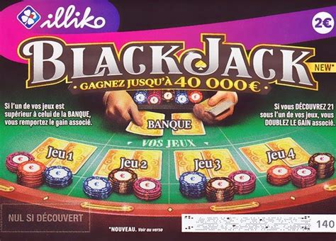 Bilhete De Um Gratter Black Jack