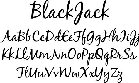 Blackjack Lettertype