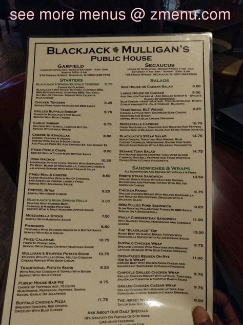 Blackjack Mulligans Casa Publica Secaucus