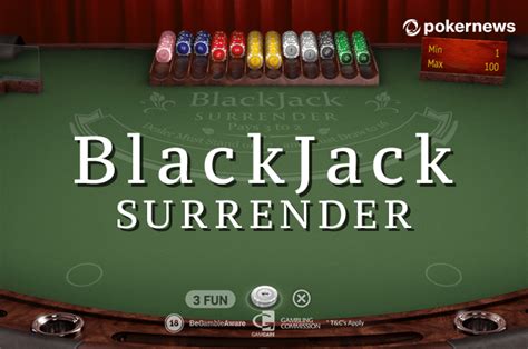 Blackjack Surrender Sinal Com A Mao