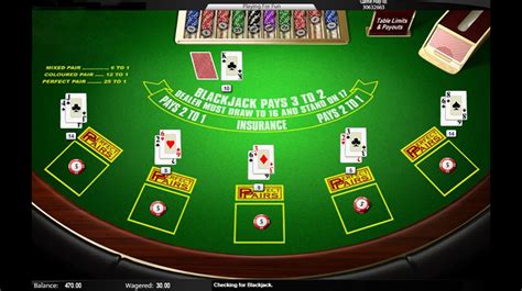 Blackjack With Perfect Pairs Bet365