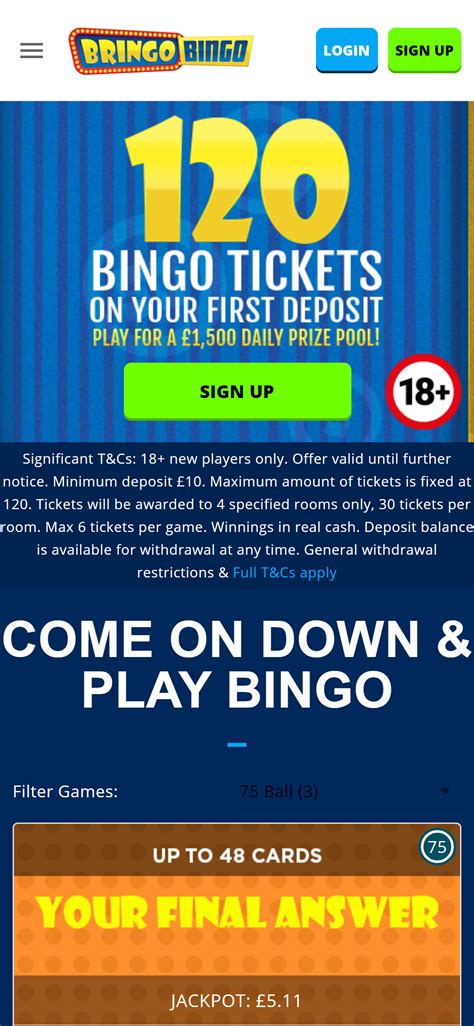 Bringo Bingo Casino Mobile