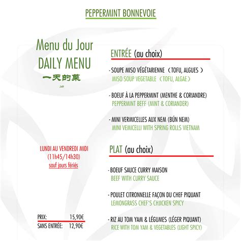 Casino Bonnevoie Menu Du Jour