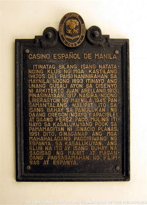 Casino Espanol Manila Revisao