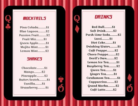 Casino Jantar Menu