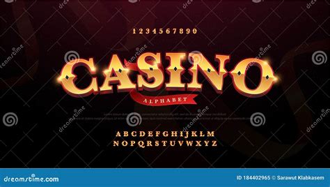 Casino Letra Do Tipo De Letra