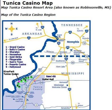Casino Mapa Tunica Mississippi