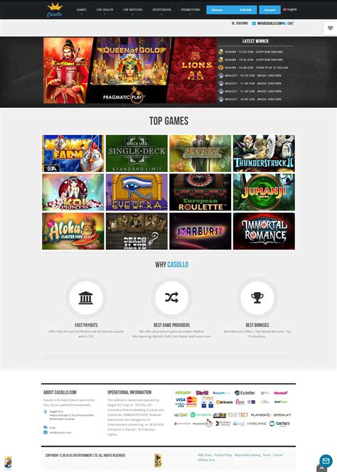 Casollo Casino Login