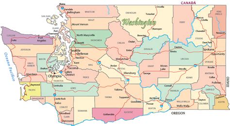 Cassinos Indigenas Do Estado De Washington Mapa