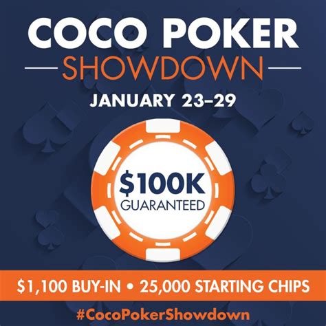 Coco Poker Showdown Agenda