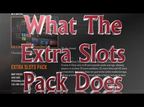 Como Usar Os Slots Extras Pack Em Black Ops 2