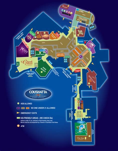 Coushatta Casino Mapa