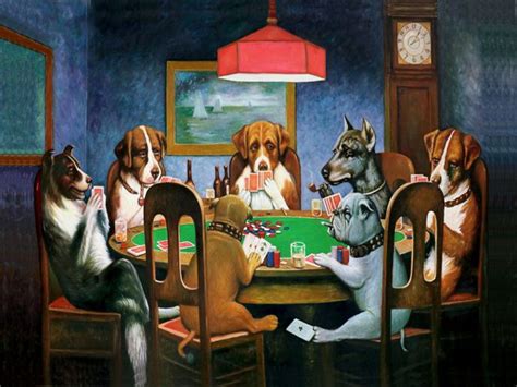 Cuadro Perros Jugando Al Poker Autor