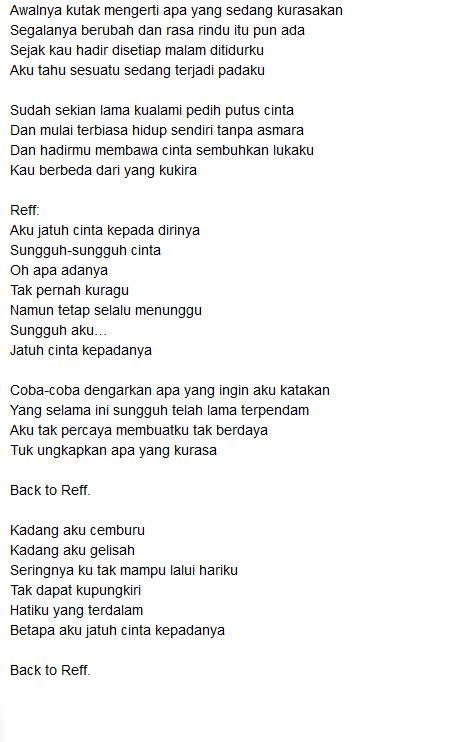 Download Lirik Lagu Roleta Aku Jatuh Cinta