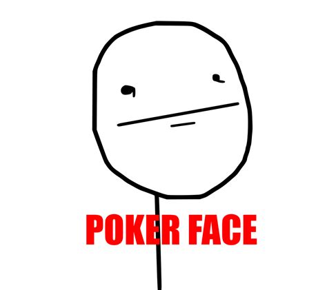 Emoticon Meme Poker Face