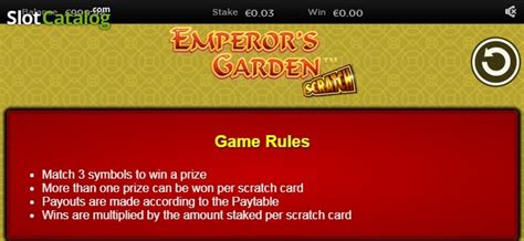 Emperors Garden Scratch Parimatch