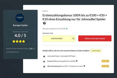 Europa Casino Gutscheincode