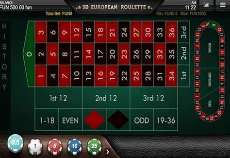 European Roulette 3d Advanced Betano