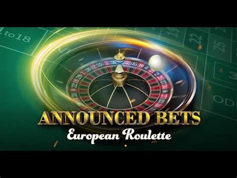 European Roulette Annouced Bets 1xbet
