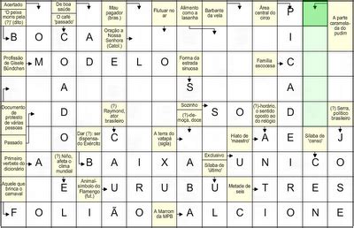 Formas De Jogo De Palavras Cruzadas Pista
