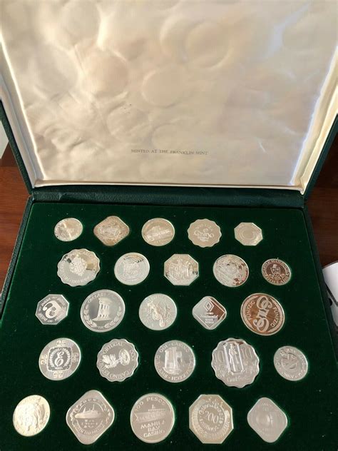 Franklin Mint Prata Moedas De Casino