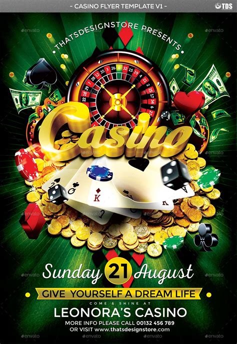 Free Casino Viagem Flyer Modelo