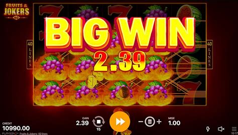 Fruits Jokers 40 Lines Bet365