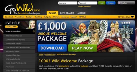 Go Wild Casino Inscrever