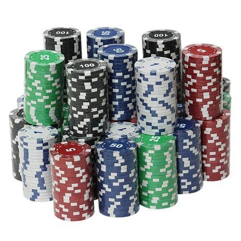 Grande Pilha De Fichas De Poker