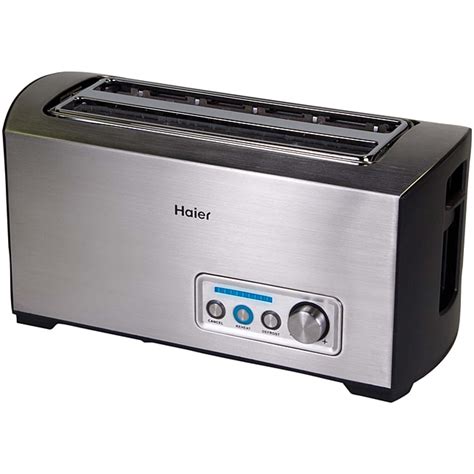 Haier 2 De Longa Fenda Digital Ss Torradeira   4 Slice