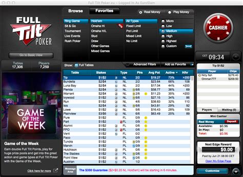 Instale O Full Tilt Poker Mac