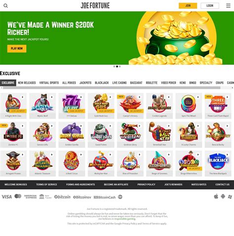 Joe Fortune Casino Online