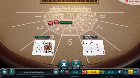 Jogue Baccarat Nucleus Gaming Online