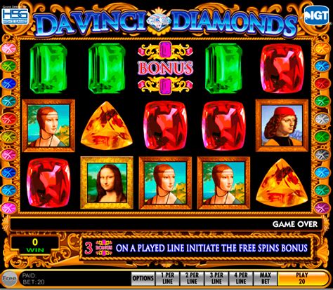 Juego De Maquinas De Casino Da Vinci Diamantes