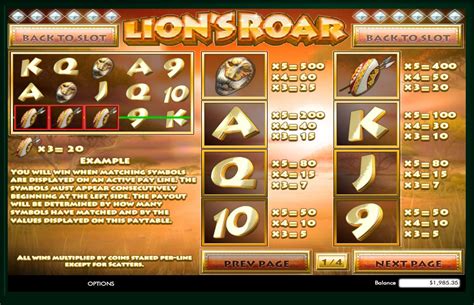 Lion S Roar Slot - Play Online