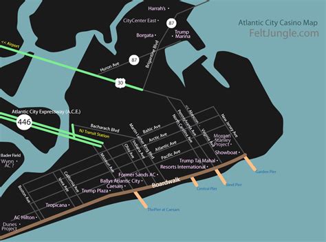 Locais De Casino Atlantic City Mapa
