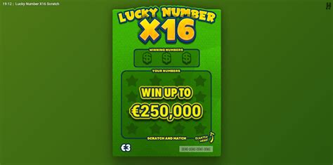 Lucky Number X16 Pokerstars