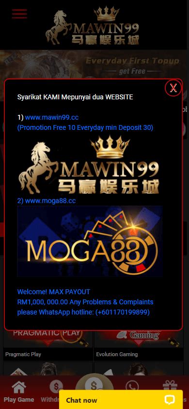 Mawin99 Casino Bonus