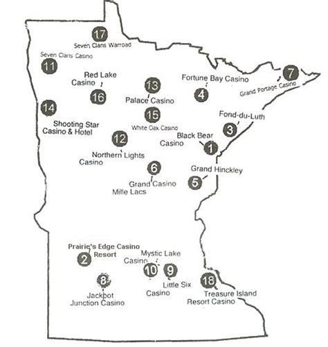Minnesota Locais De Casino Mapa