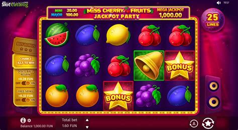 Miss Cherry Fruits Jackpot Party Slot - Play Online